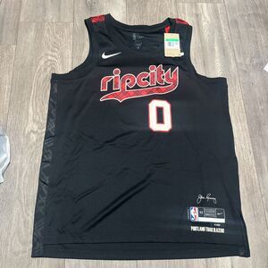 Nike Portland Trailblazers Damian Lillard City Edition Jersey Sz XL DX8517-010